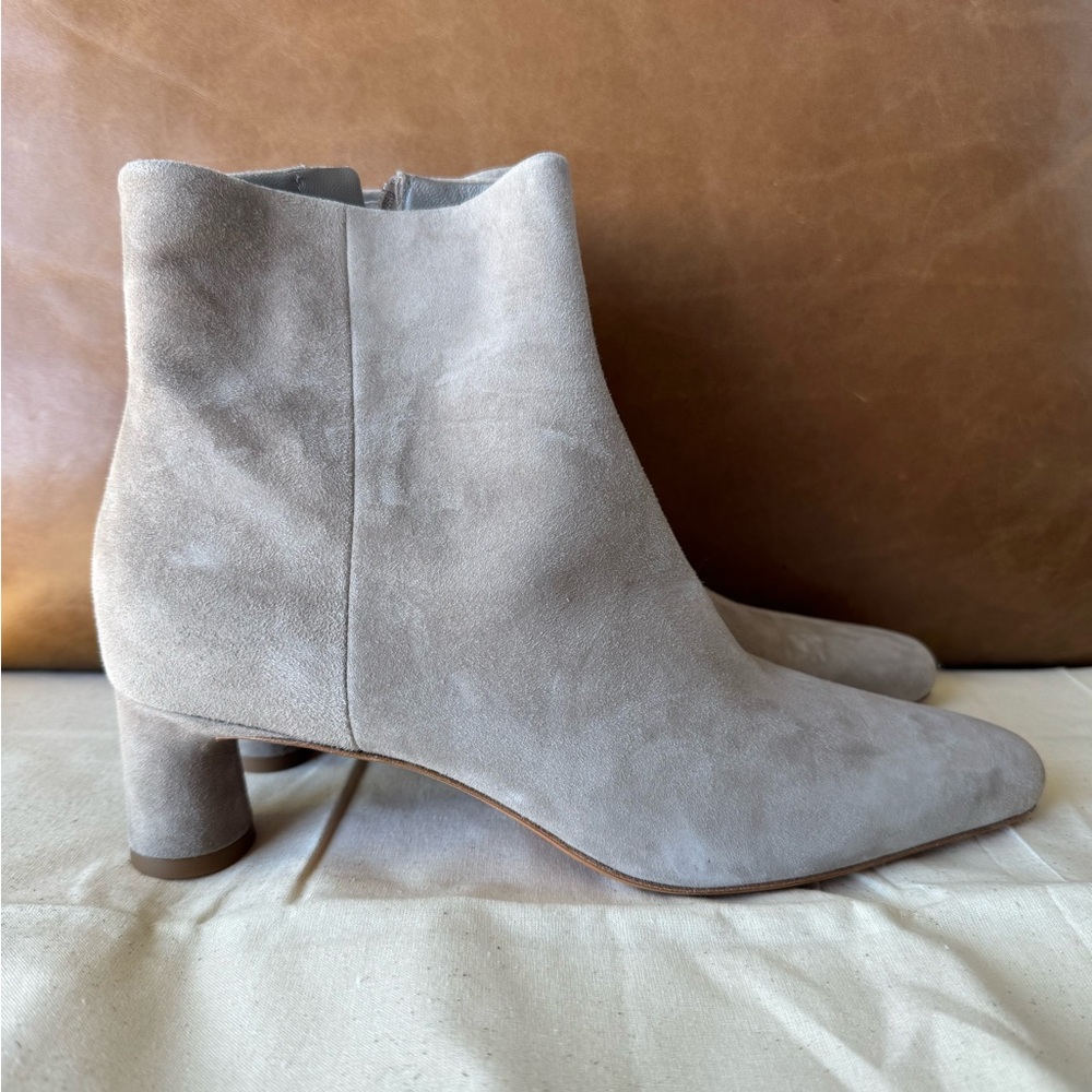 Vince Hilda Suede Ankle Boots Light Woodsmoke 
NWOB